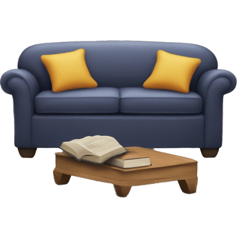 books on the sofa emoji