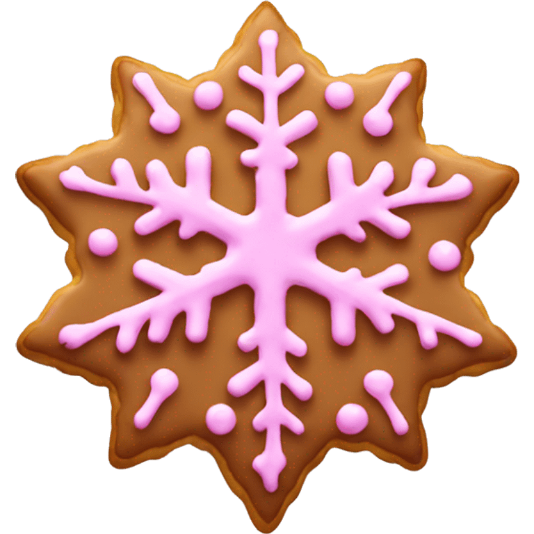 pink snowflake cookie  emoji