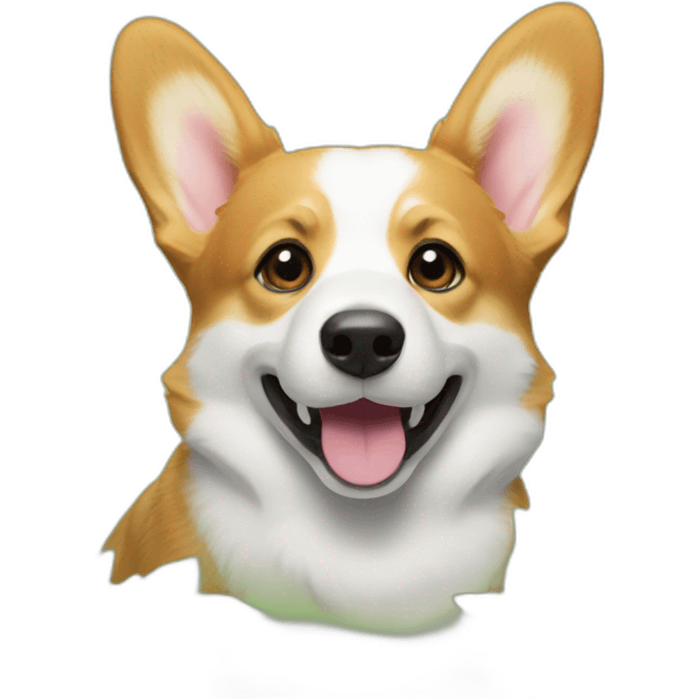 Corgi play in herb emoji