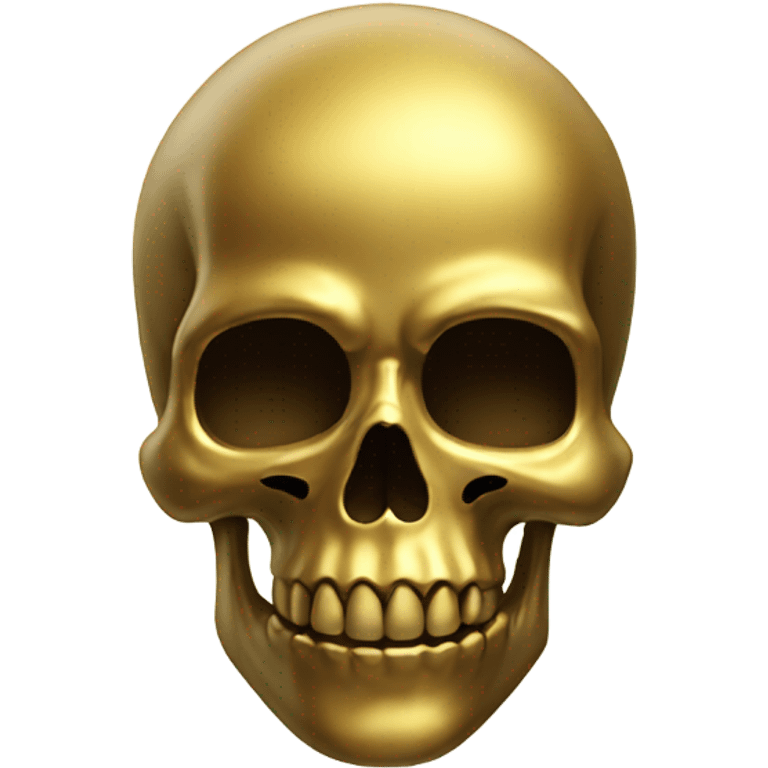 Gold skull emoji