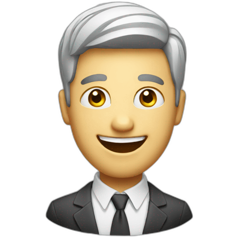 Happy advertising professional emoji