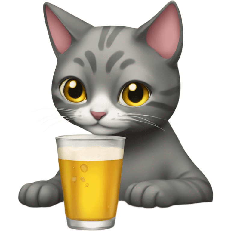 cat drinking co emoji