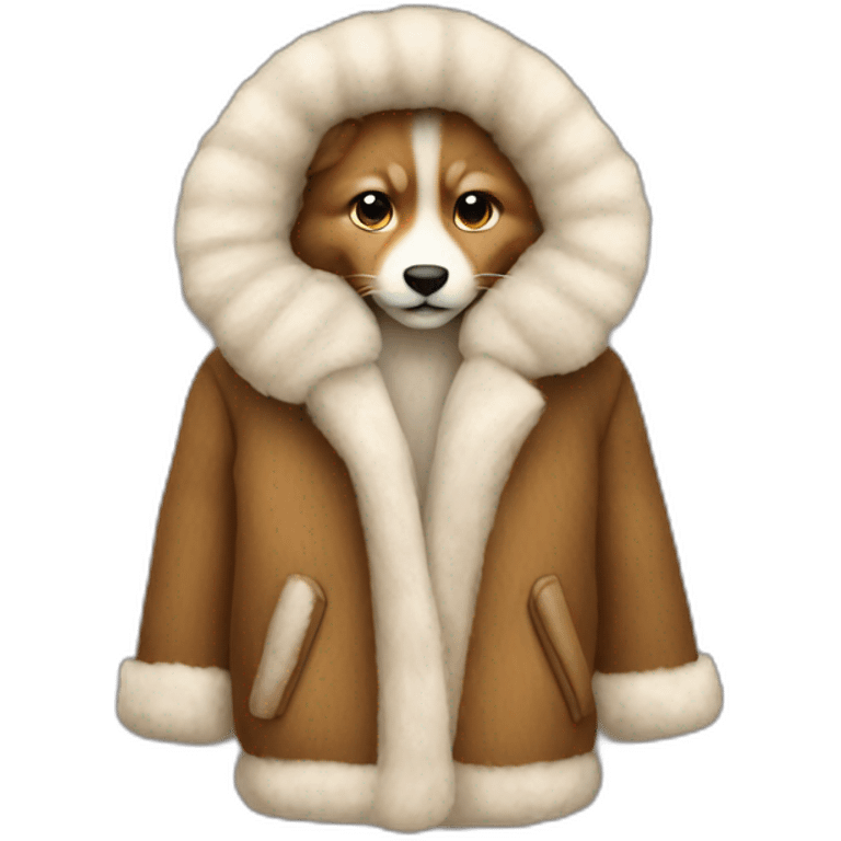 Fur coat emoji