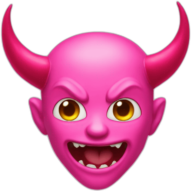 pink devil emoji