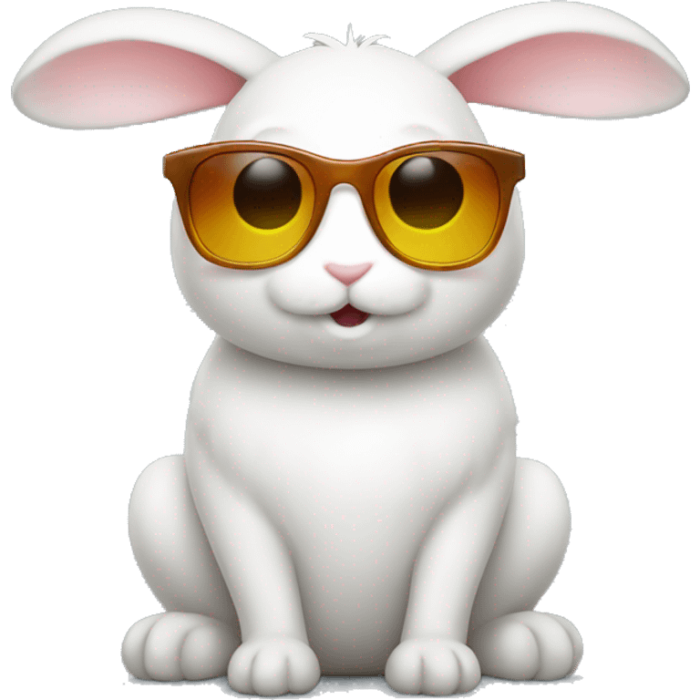 happy rabbit body sunglasses emoji