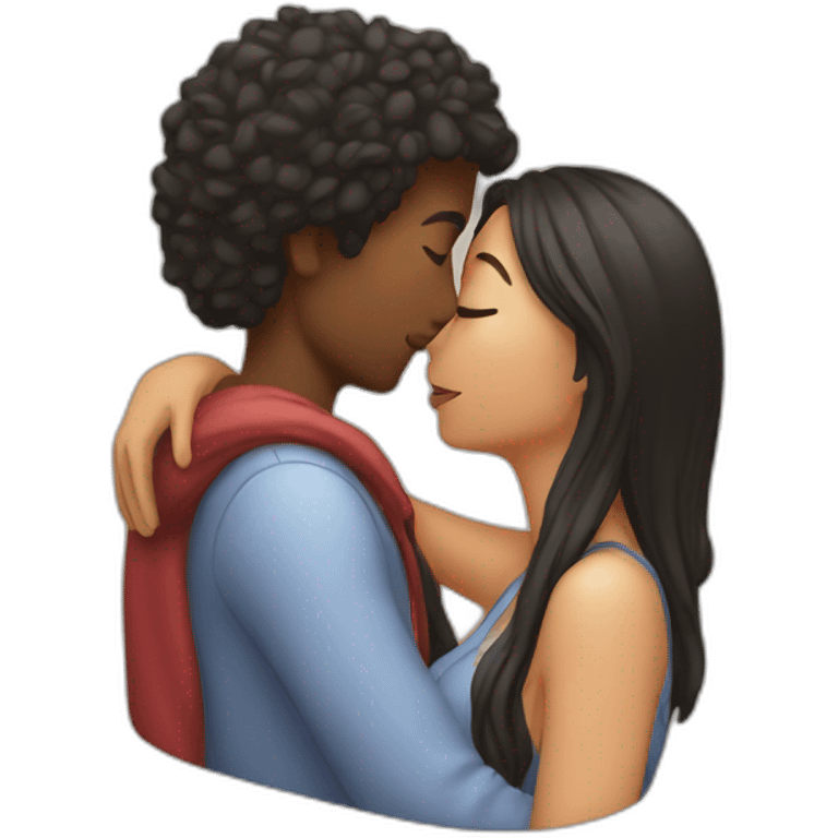 Couple kissing emoji