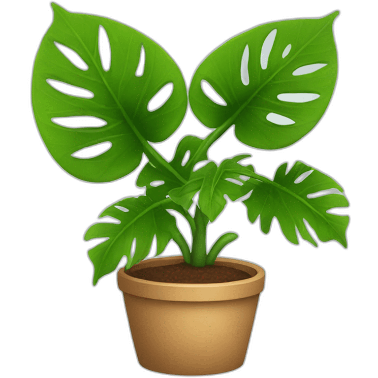 home plant with big leaves emoji