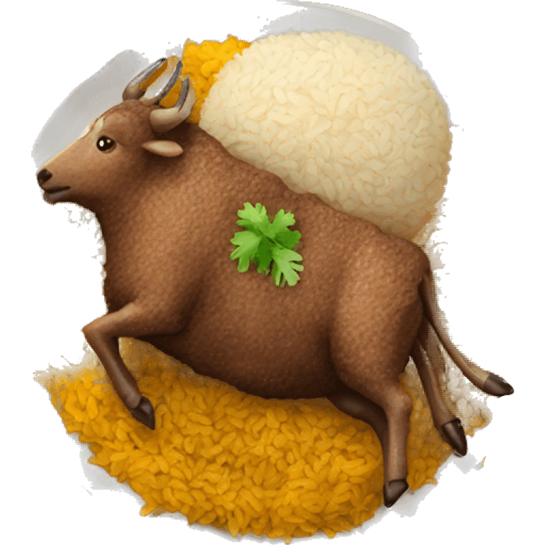 Mutton and rice dish (pakistani) emoji