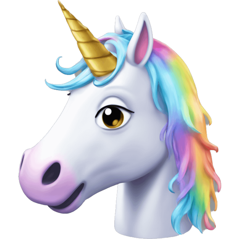 Unicorn puking ￼ emoji