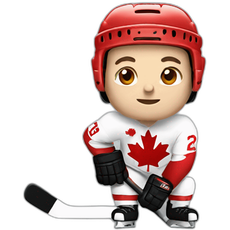 Canadian hockey player emoji