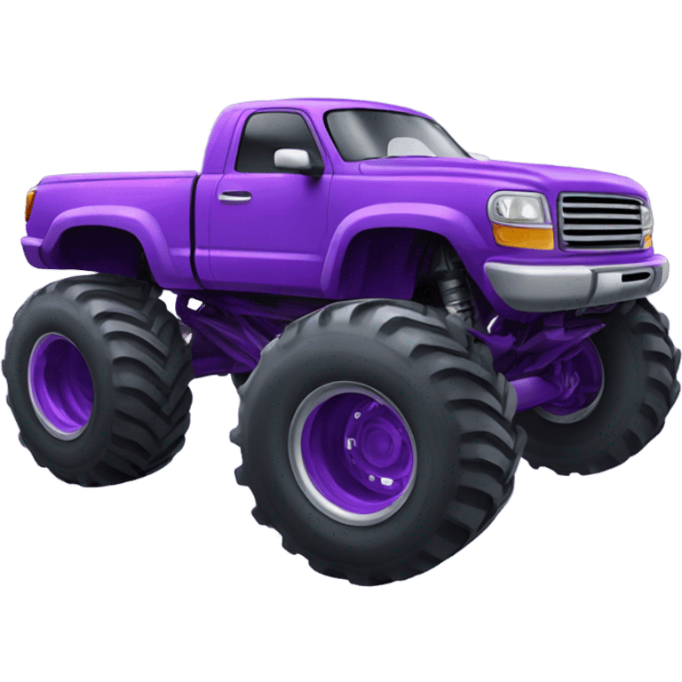 Purple monster truck emoji