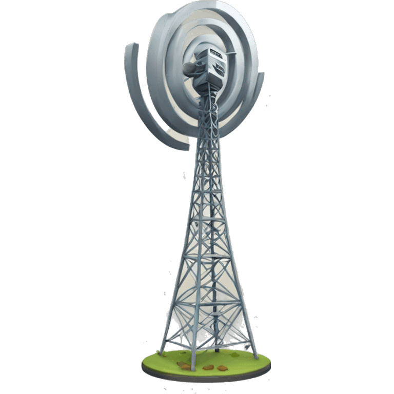 3D Radio Tower Icon emoji