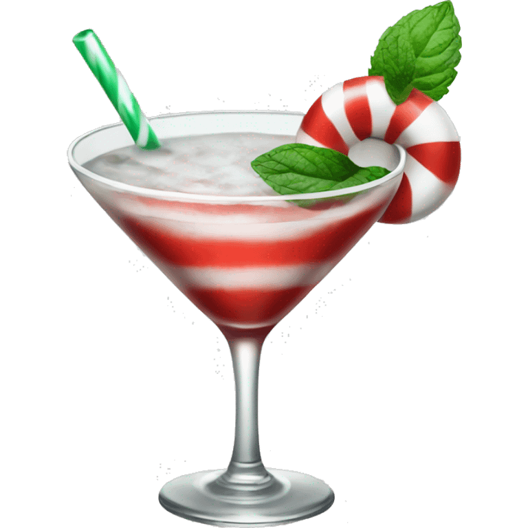 Peppermint martini emoji