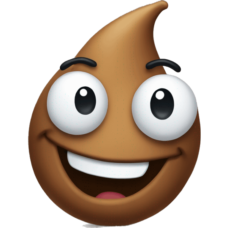 friendly poop with a big smile emoji