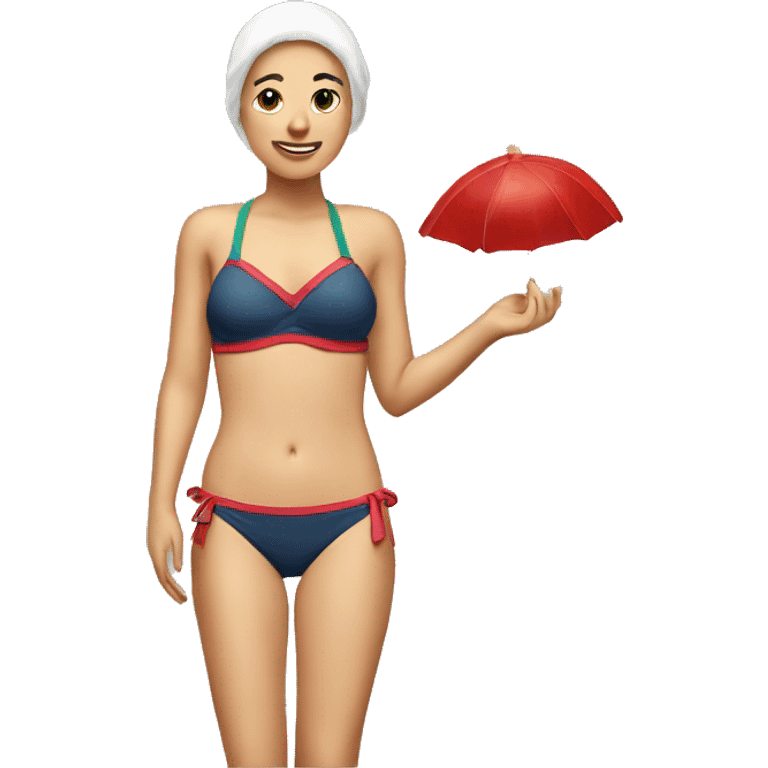 Santa bathing suit  emoji