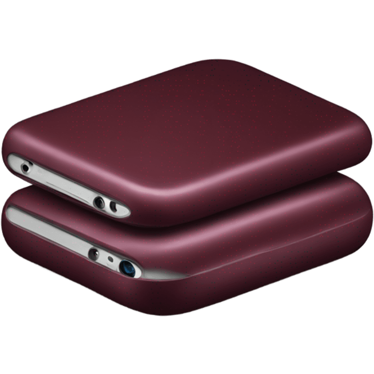 burgundy iphone emoji