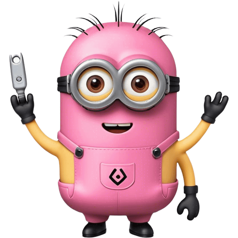 Pink minion emoji