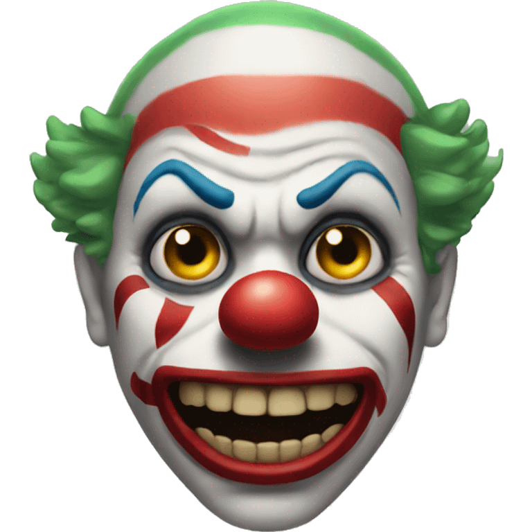 Scary clown emoji