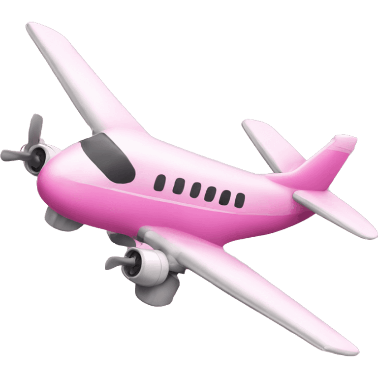 Pink airplane emoji