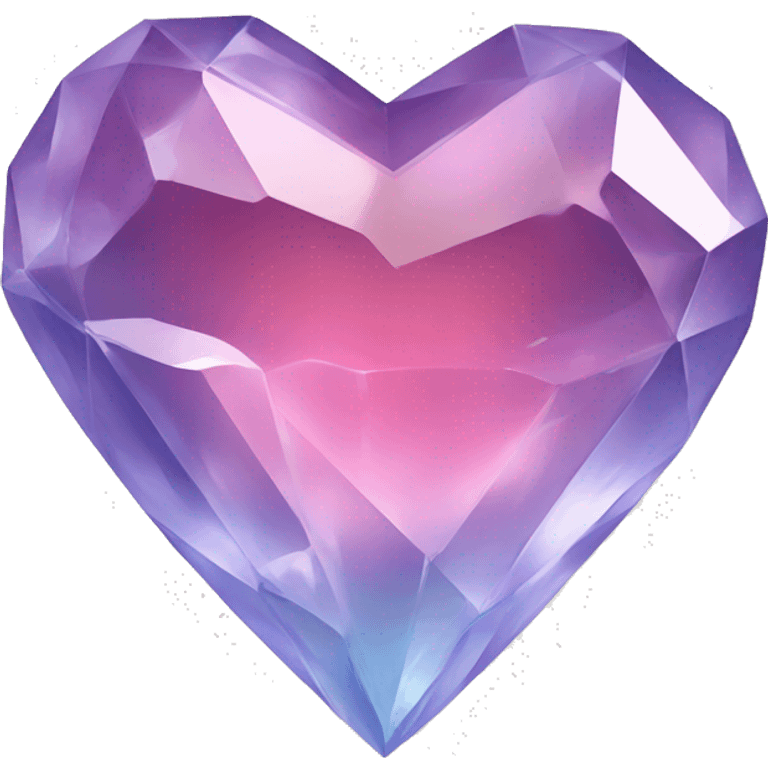 Crystal heart emoji