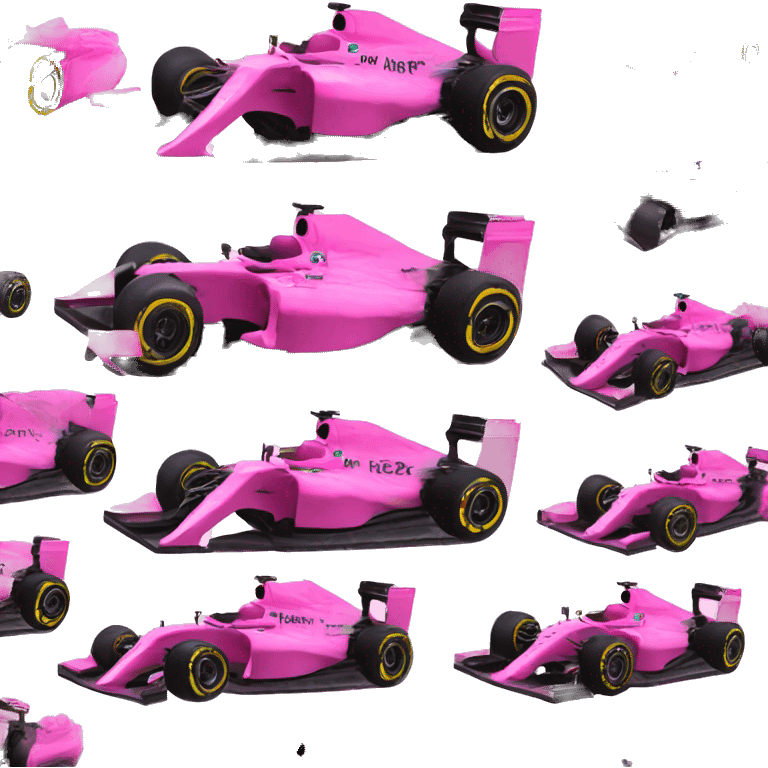 F1 car but pink emoji