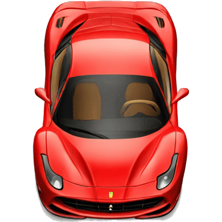 Red car Ferrari emoji