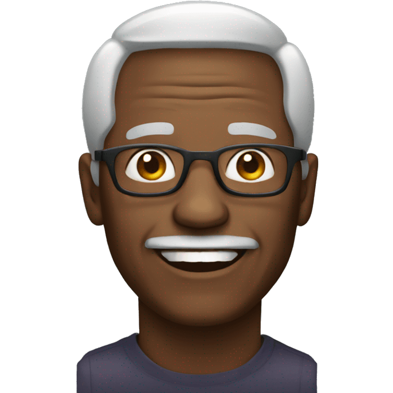 old black man happy emoji