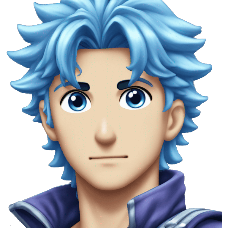 Jonathan Joestar from Jojos bizzare adventure blue eyes blue hair emoji