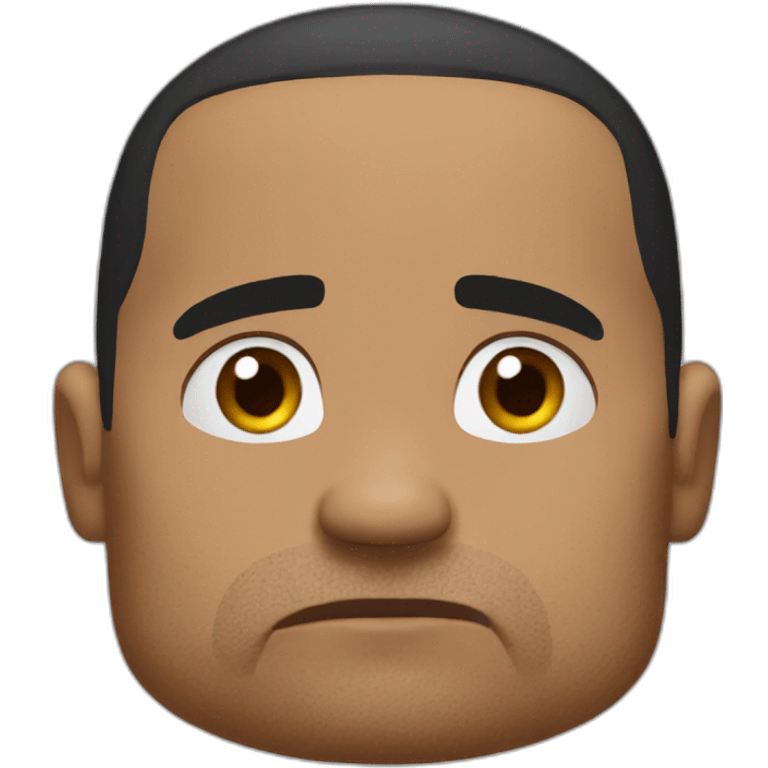 the rock worried emoji