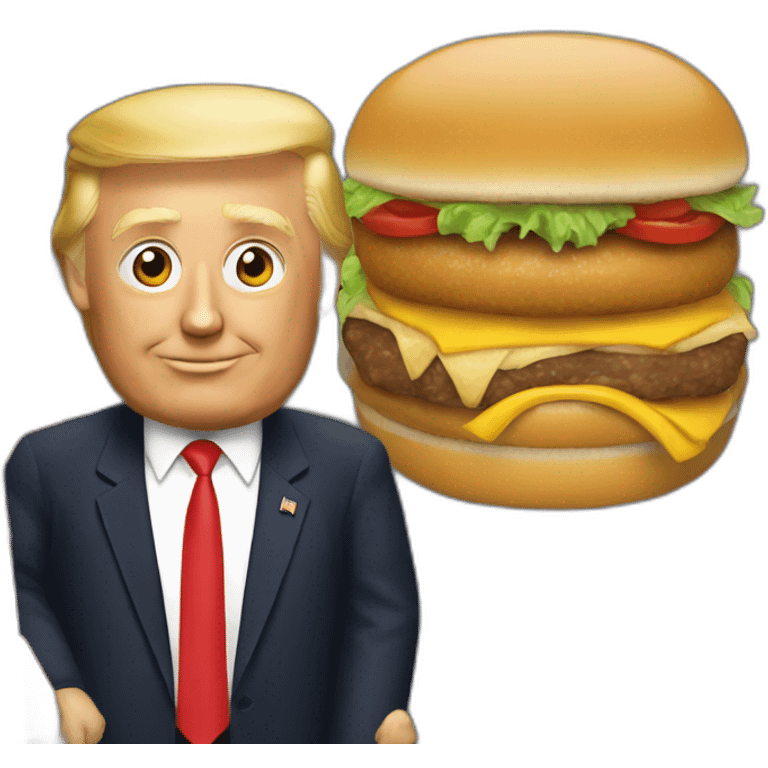 Trump with macdo emoji