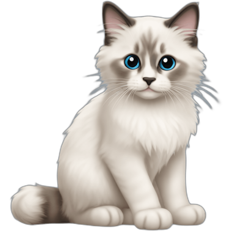 Ragdoll Sealpoint Kitten emoji