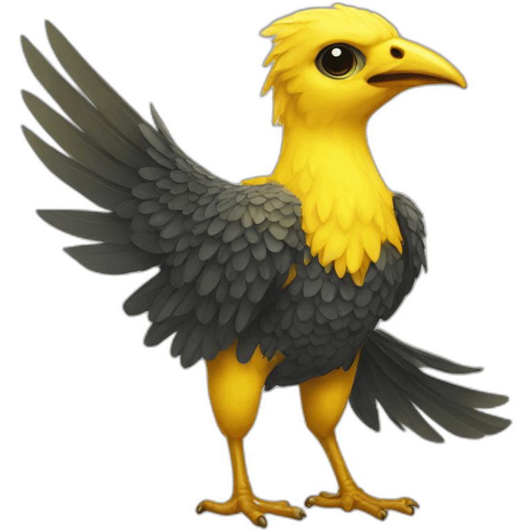 Fantasy bird yellow emoji