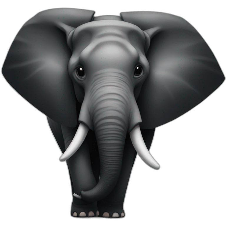 black-triangle inside elephant emoji