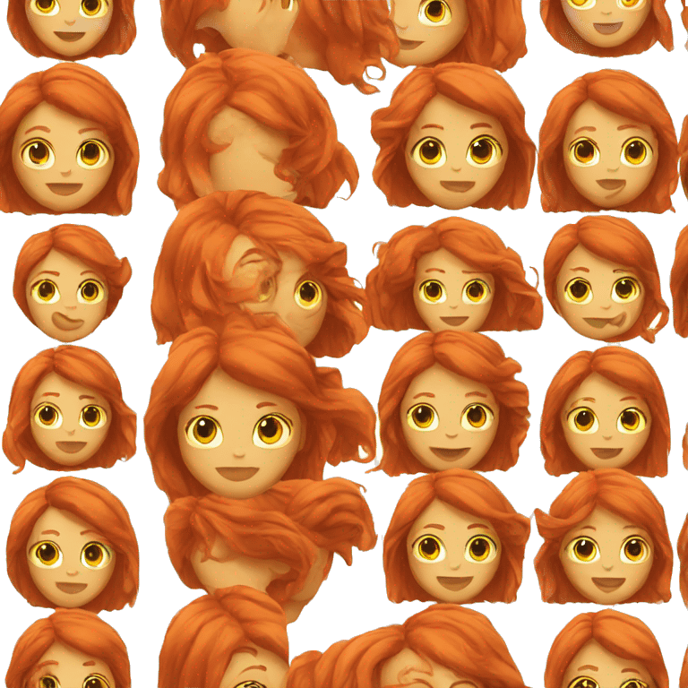 red hair woman emoji