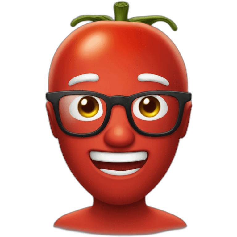 nerd tomato emoji