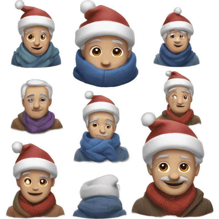 Une père Noël adorable  emoji