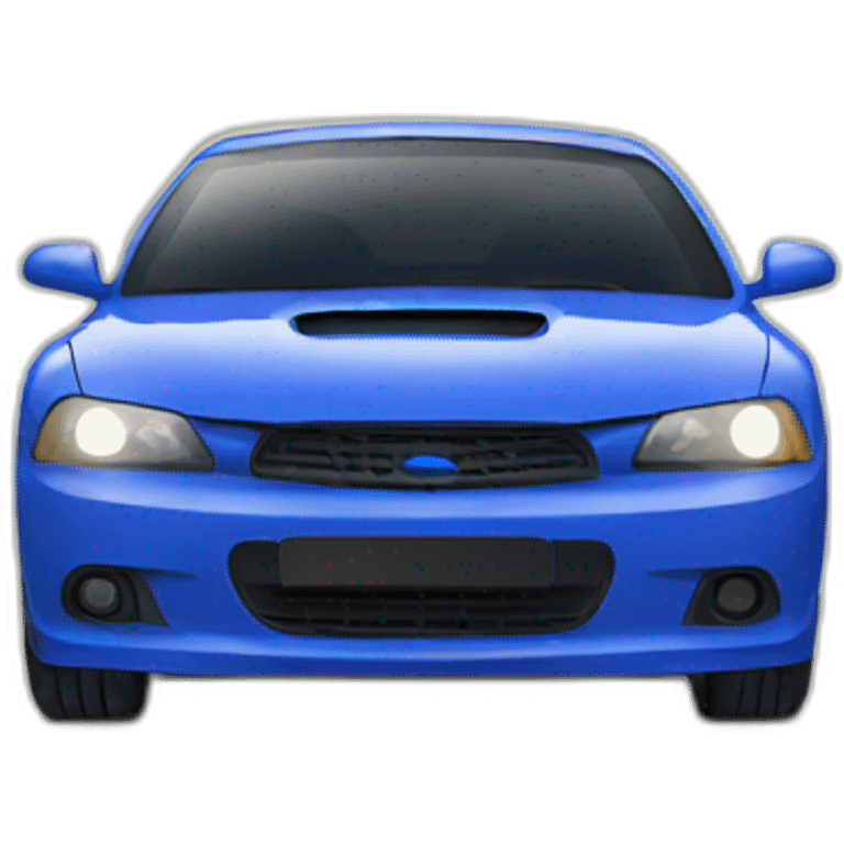 Car blue emoji