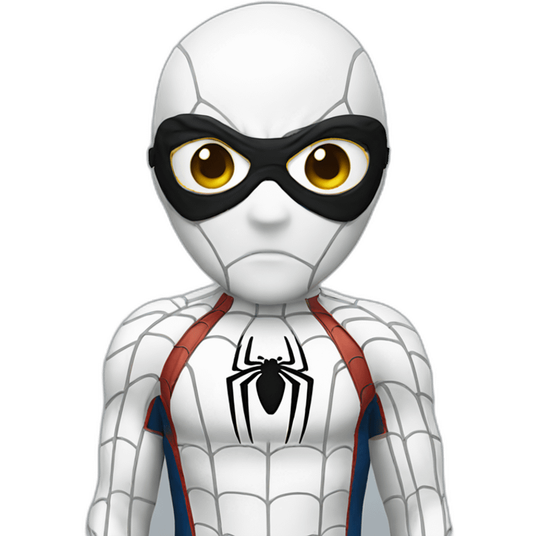 Spiderman White costume  emoji