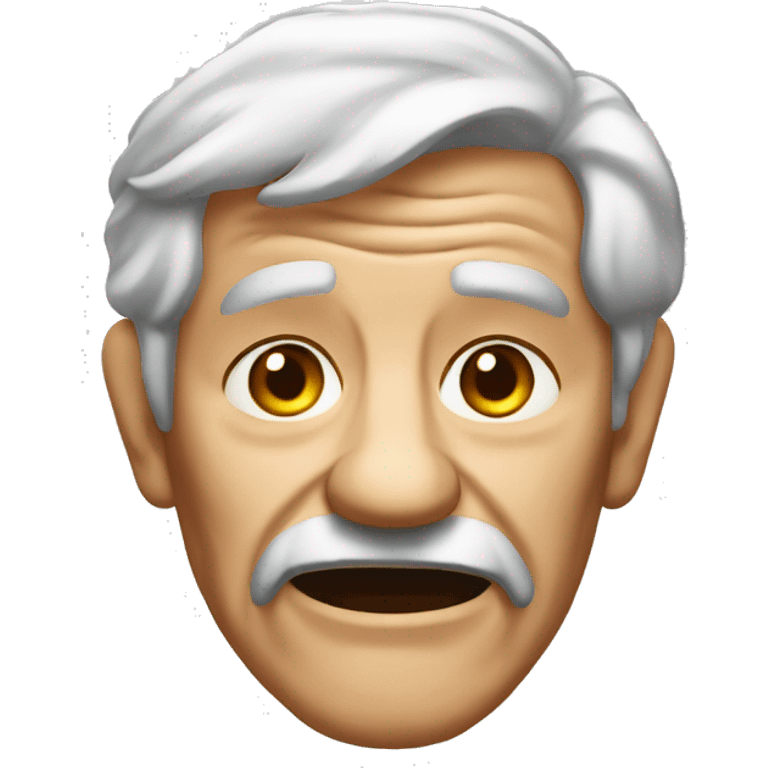 Wrinkled old man emoji