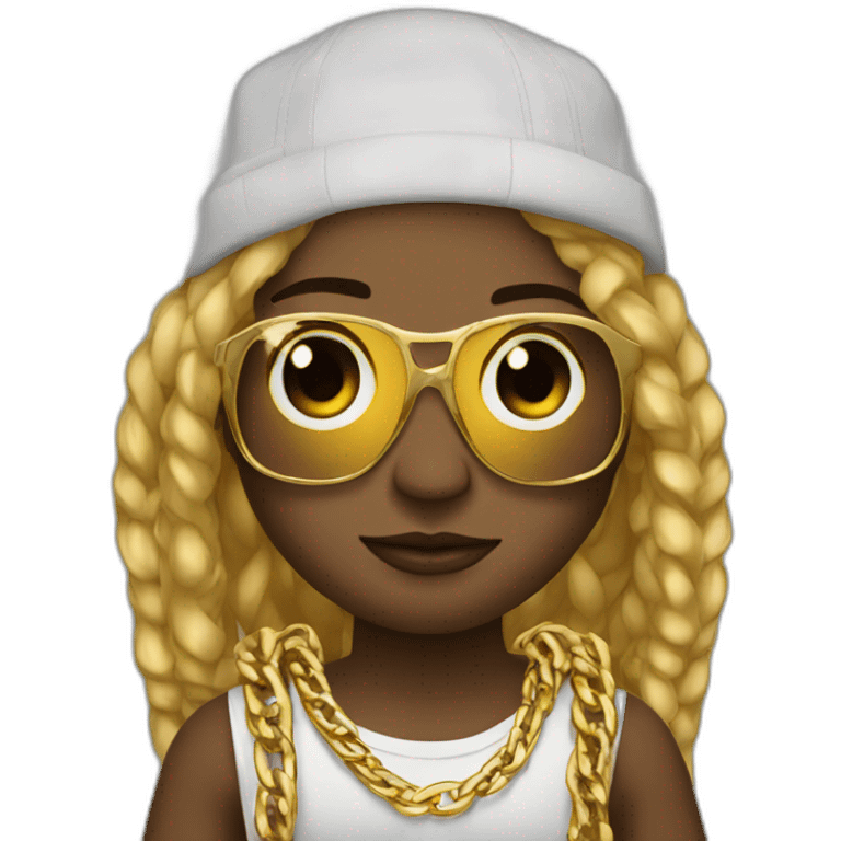 surfista rapper with golden chains emoji