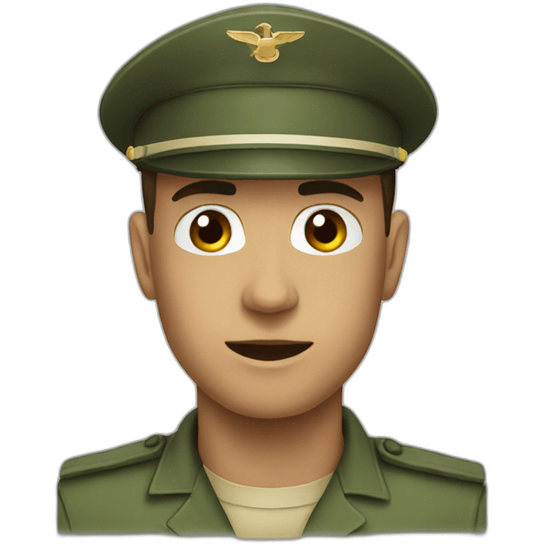 A military  emoji