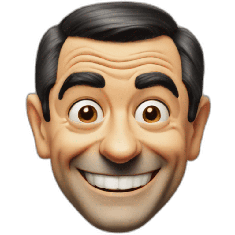 mr. bean smile emoji