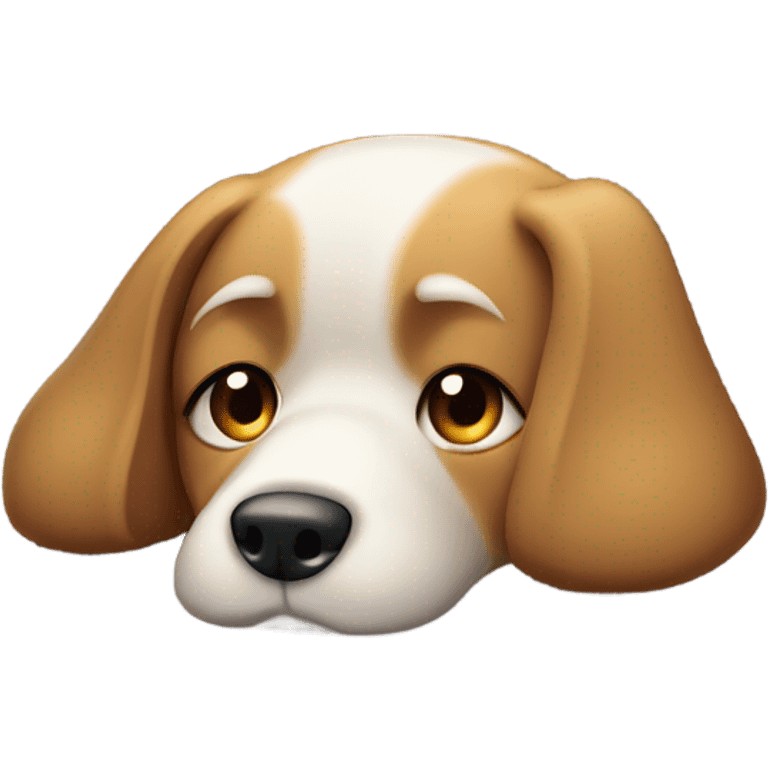 A sick dog  emoji