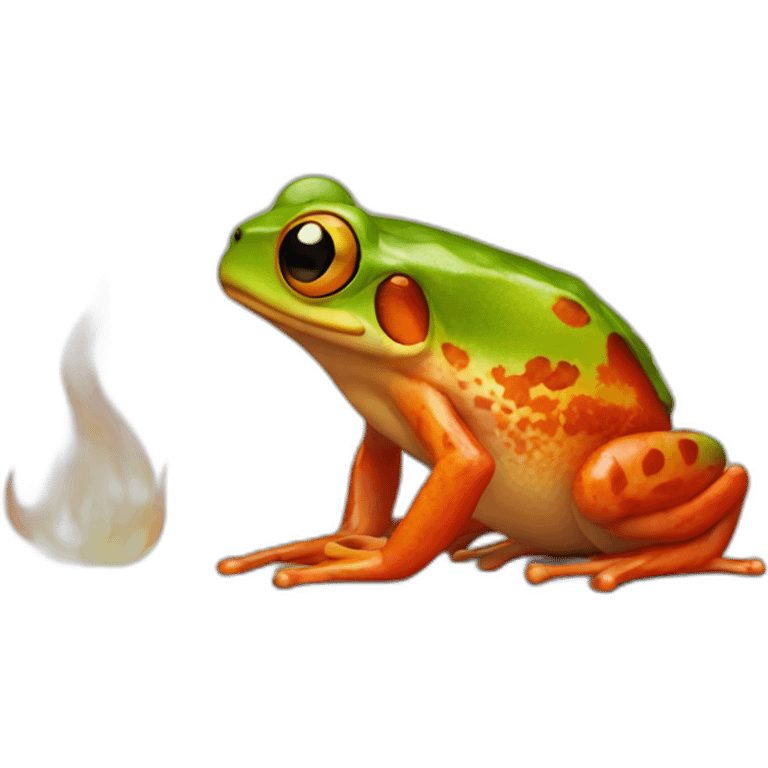 fire frog emoji