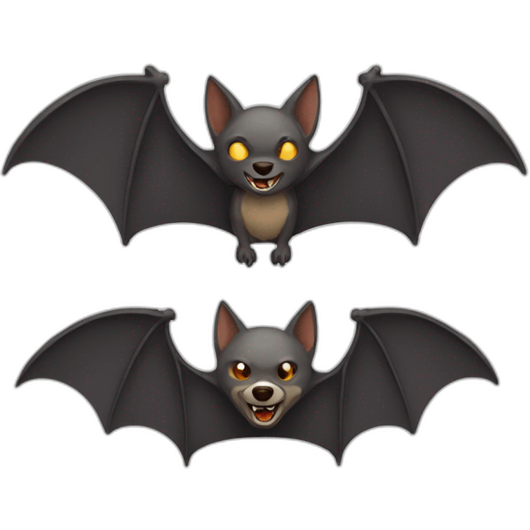 bat with wolf  emoji