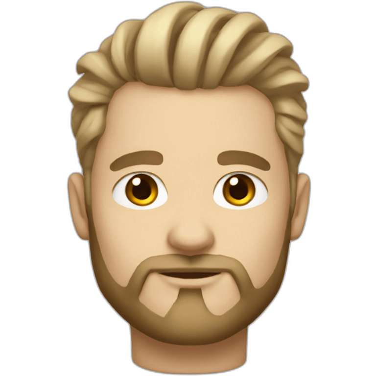 white skin designer with man bun emoji