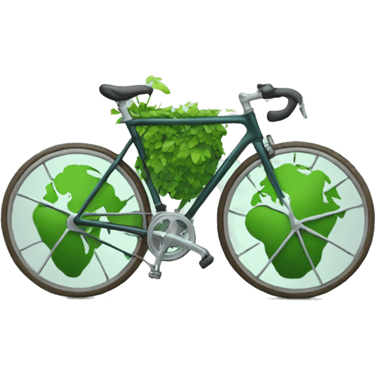 Vélo protect the planet emoji