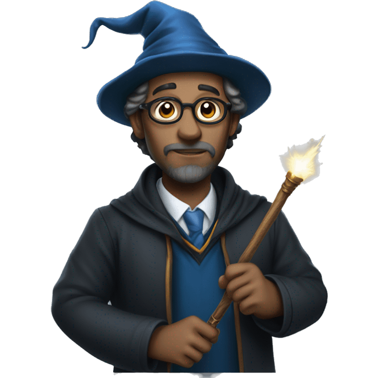 men with wand, professor, ravenclaw emoji