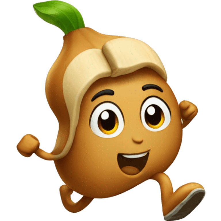 Cashew running  emoji