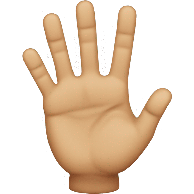 A hand with the 2 fingers in the middle up emoji